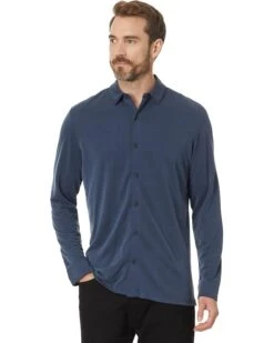 Johnston & Murphy Vintage Birdseye Button-Front Knit | Shirts & Tops
