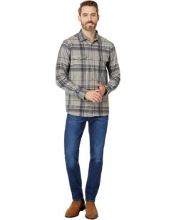 Johnston & Murphy Brushed Large Plaid Button Front Knit | Shirts & Tops -Shoezy Wear 71XQ0MDx2WL. AC SR736920