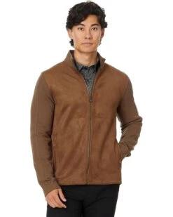 Johnston & Murphy Suede Full Zip | Sweaters