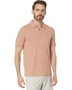 Johnston & Murphy Linen V-Neck Polo | Shirts & Tops