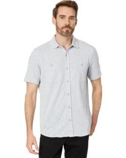 Johnston & Murphy Short Sleeve Double Pocket Knit Shirt | Shirts & Tops