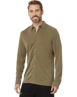 Johnston & Murphy Vintage Birdseye Button-Front Knit | Shirts & Tops -Shoezy Wear 71h4Q6OcIzL. AC SR736920