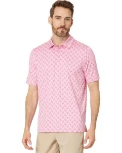 Johnston & Murphy XC4 Performance Tonal Flamingo Polo | Shirts & Tops