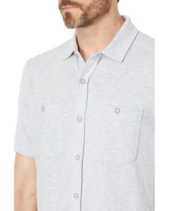 Johnston & Murphy Short Sleeve Double Pocket Knit Shirt | Shirts & Tops -Shoezy Wear 81cAtKzujGL. AC SR736920