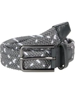 Johnston & Murphy Leather Woven Belt | Belts